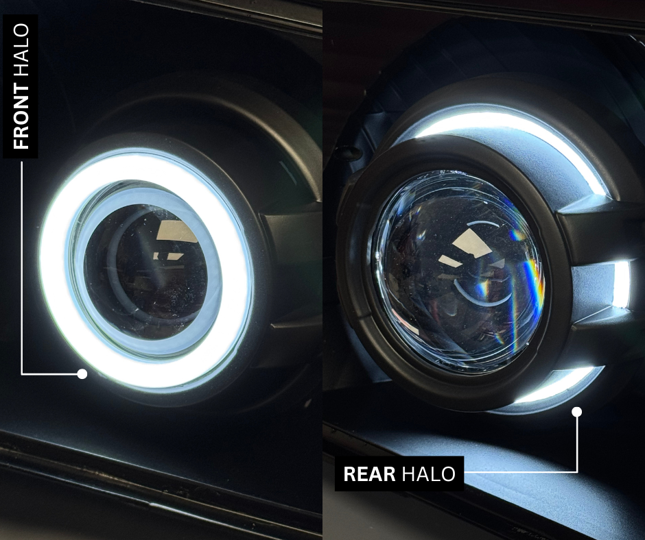 05-07 Sequoia, 05-06 Tundra LED Retrofit Headlights - Switchback Halos